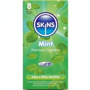 SKINS - PREZERWATYWY MINT PREMIUM 8 SZTUK